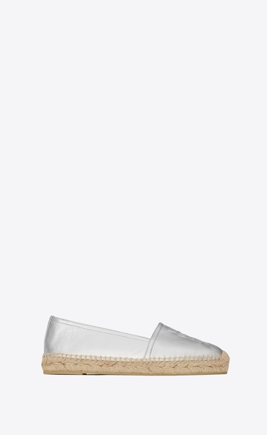 monogram espadrille in metalized lambskin